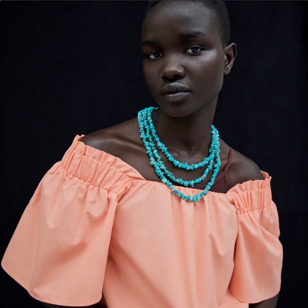 Zara off the shoulder top